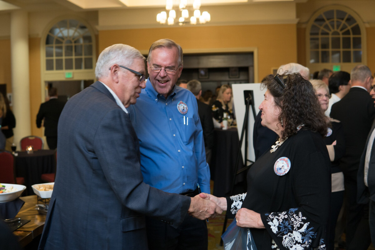 Fred Ross Jr. attending Organizing Award for Fred Ross Jr by Sac CLC. Wife Margo Feinberg is pictured at right. Photo: Steve Marcotte