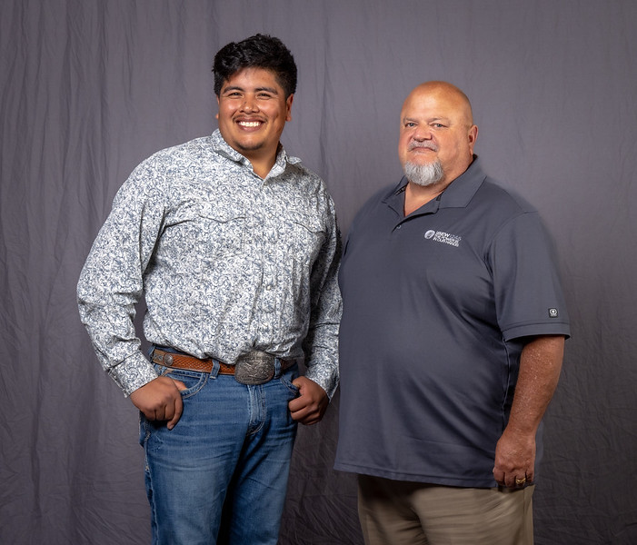 5 year member Jibran Camacho with Business Manager Bob Dean