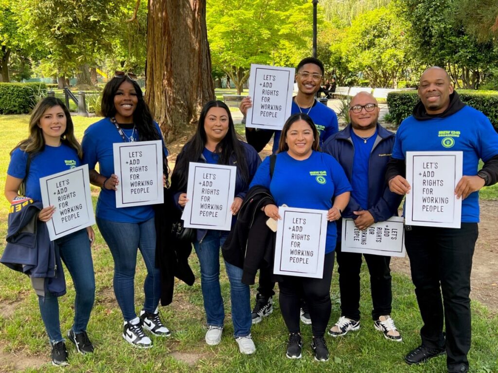 Local 1245 organizing stewards attended the California Labor Joint Legislative Conference in Sacramento