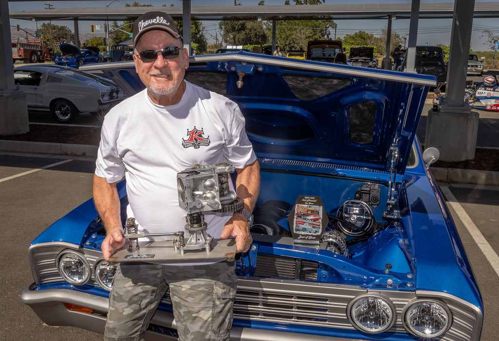 Winner of the Best in Show award, William Beck, with his Chevelle. 