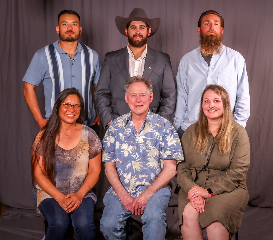 5 year members: Front row; Monica Mostajo, Curtis Hansen and Rebecca Schley Maughmer. Back row; Abraham Carmona, Cameron Hyatt and Jacob Houghton.