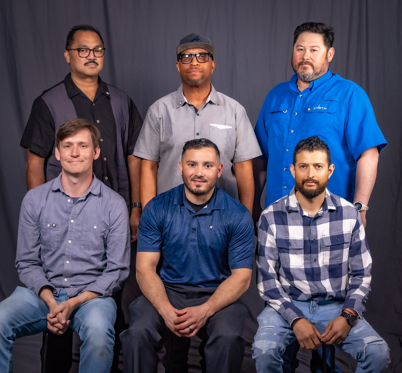 5 year members; l-r; back row; Jesse Manipol,James Pinkard and Thaddius Seick. Front row; Kenneth Williams, Giovanni Vasquez, Miguel Villasenor 