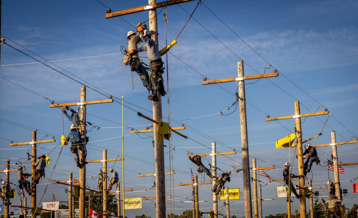 The International Lineman’s Rodeo in Bonner Springs, Kansas on October 19, 2024.