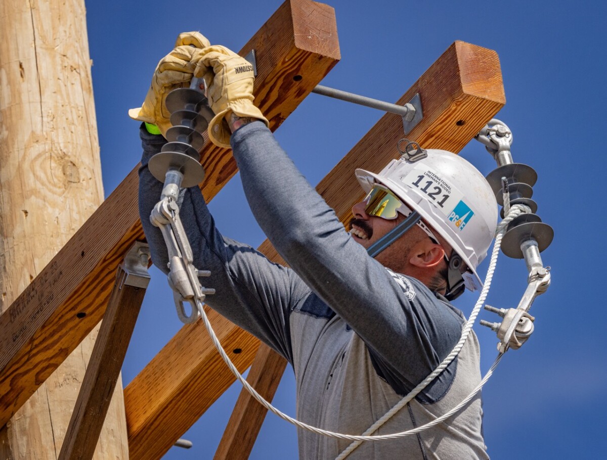 Apprentice 1121 from PG&E. The International Lineman’s Rodeo in Bonner Springs, Kansas on October 19, 2024.