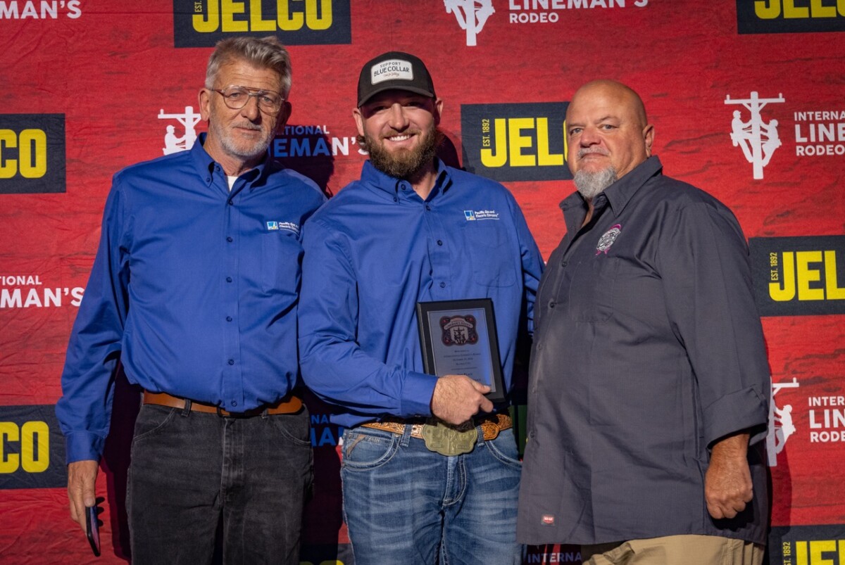 The International Lineman’s Rodeo awards ceremony in Overland Park, Kansas on October 19, 2024.