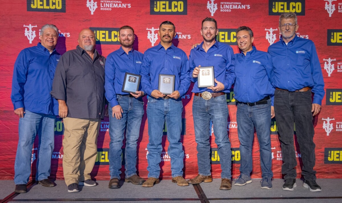 Winner of second place of Investor Owned Utility. The International Lineman’s Rodeo awards ceremony in Overland Park, Kansas on October 19, 2024.