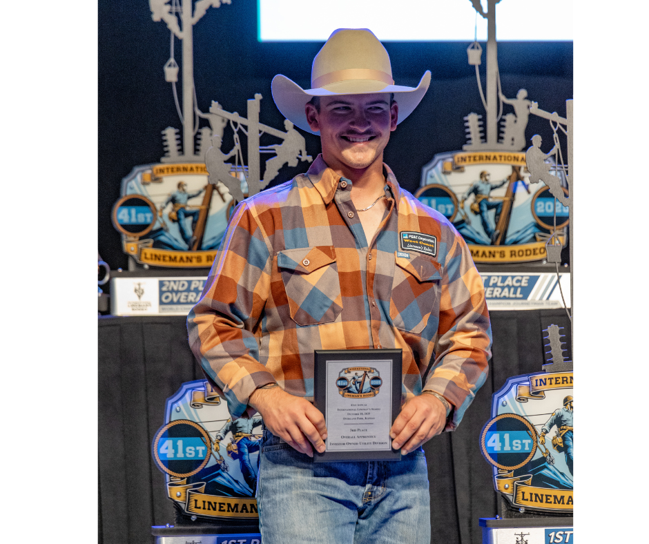 Untitled (Facebook Post) (4) 3rd Place Overall for Investor Owned Utility, PG&E Apprentice Marshall Martens.