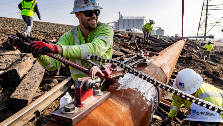 Utility Crews Restore Power After Train Derailment Damages Power Lines ...